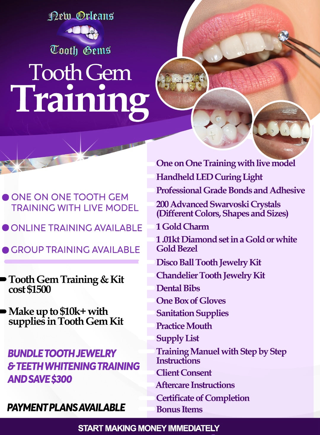 Tooth Jewelry Training