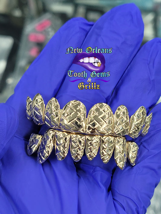 8 x 8 Diamond Cut Grillz