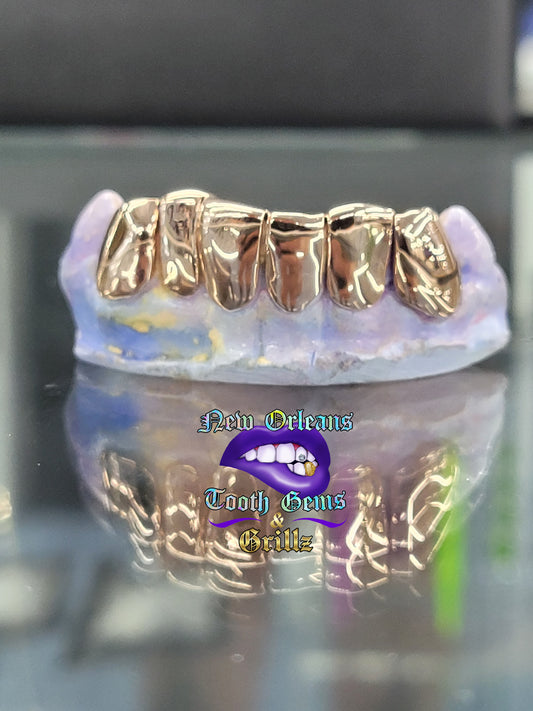 Solid 6 Piece Grillz (Connected)